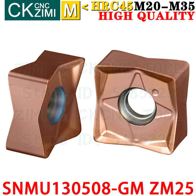 SNMU130508-GM ZM25 SNMU 130508 GM ZM25 Hardmetalen wisselplaat met snelle invoer Freeswisselplaat SNMU 130508EN GM CNC-indexeerbare snelle invoer Zwaar snijgereedschap voor staal Roestvrij staal