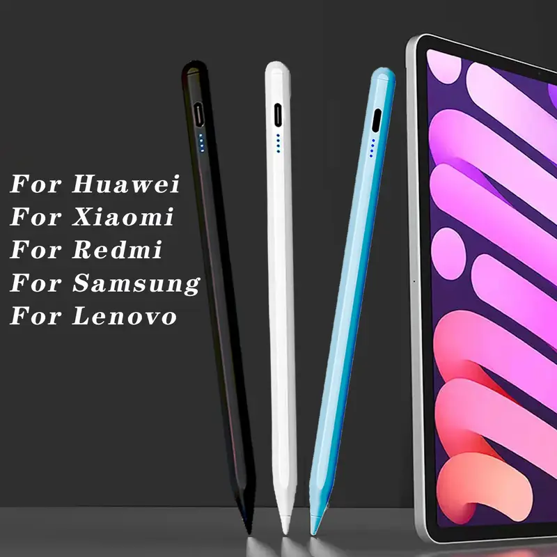 Caneta stylus sem rejeição de palma, caneta para Xiaomi Pad 6 5, Samsung Pad, Huawei Matepad, todos os tablets Android, caneta de telefone