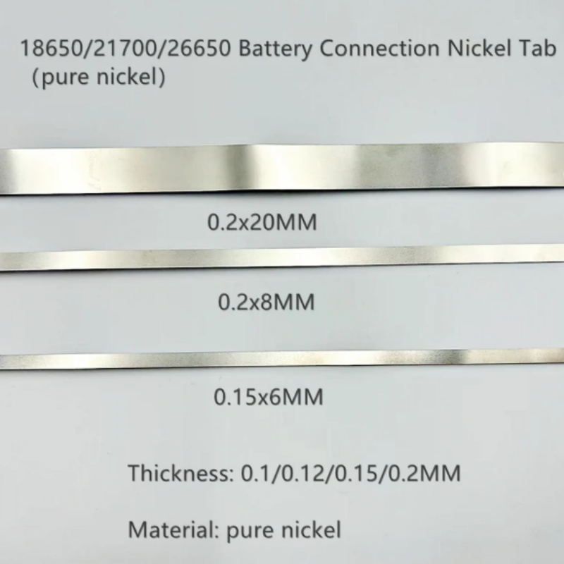 Soldagem baixa resistência interna puro níquel tira bateria de lítio puro níquel folha poder lítio bateria conexão
