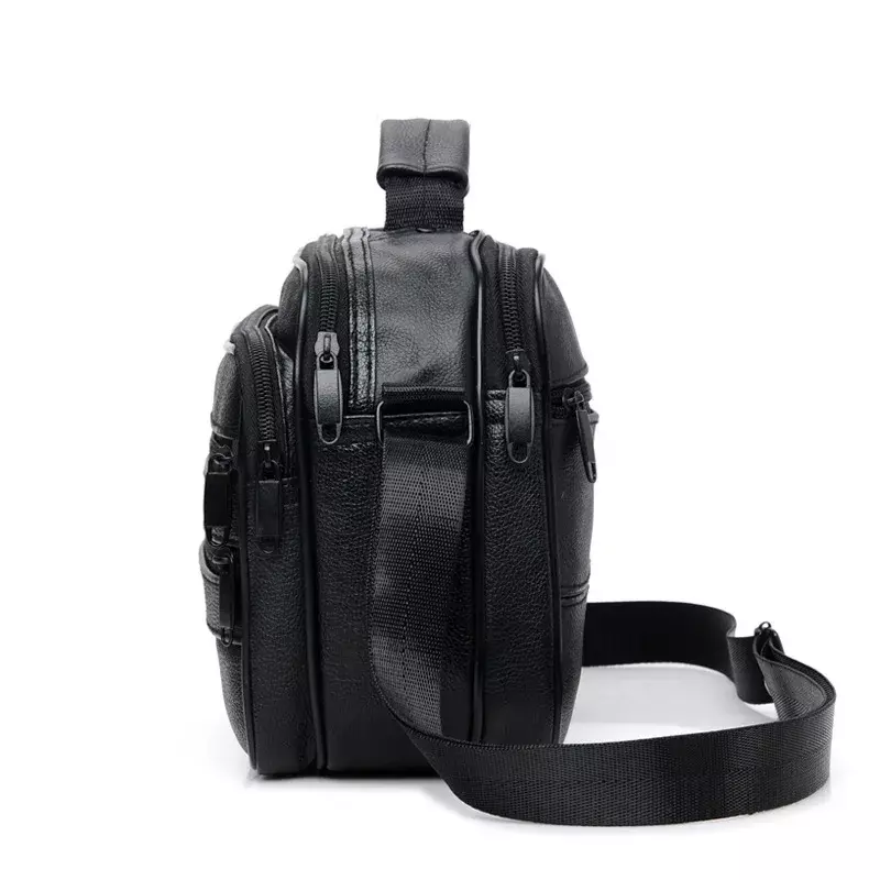 2023 torba męska torebki z prawdziwej skóry biznesowe torby na ramię męskie torby kurierskie małe torby typu Crossbody do męskich torebek mody męskiej