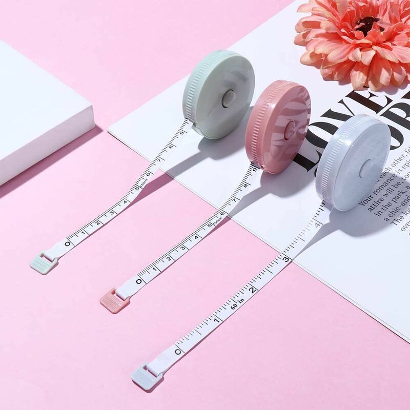 Portable 150cm/60" Office Tool Student Kids Measuring Tool Retractable Rulers Roll Tapes Measures Measuring Ruler