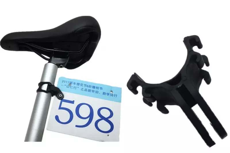 Clip de plaque d'immatriculation de vélo de montagne IAMOK, support de plaques d'immatriculation d'engrenage fixe pour tige de selle 22-38mm, accessoires de vélo