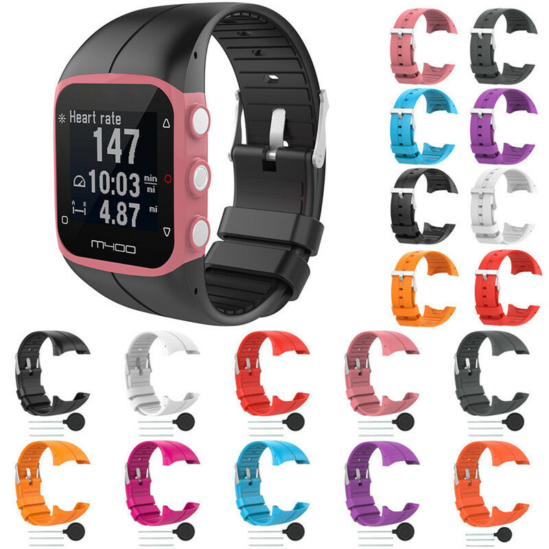 Novo Polar Smartwatch Cor Sólida Silicone Pulseira Strap Strap Para Polar M400 M430 Esportes Smartwatch Pulseira de Substituição