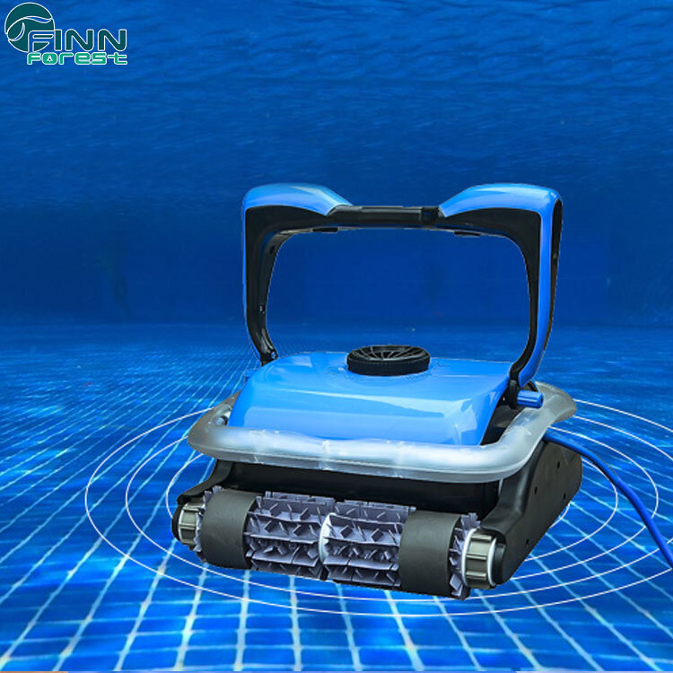Wall climbing intelligent swimming pool robotic pool cleaner