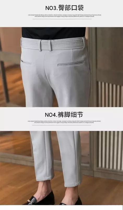 Pantalones informales coreanos para hombre, traje de alta calidad, transpirables y cómodos, chándal, 2024