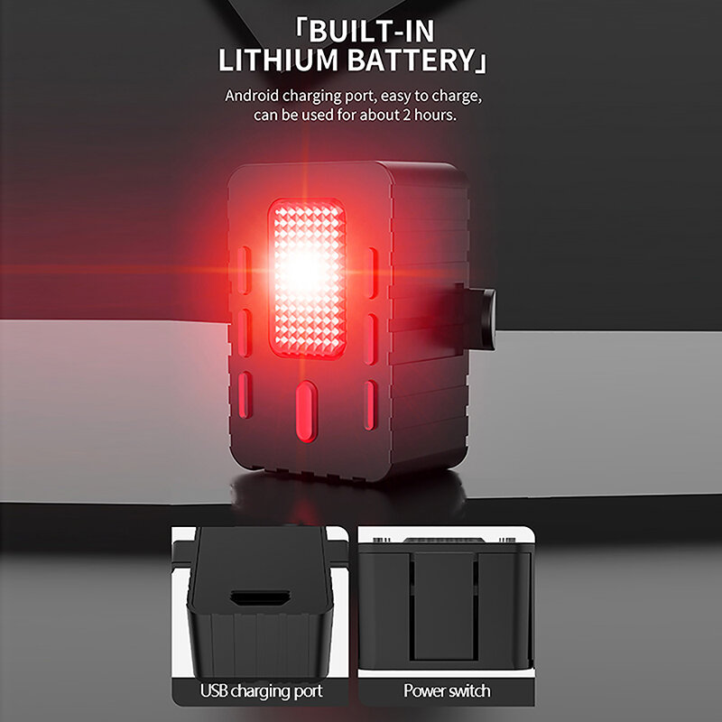 Lampu peringatan lampu sorot malam, Drone sepeda motor, lampu berkedip, dapat diisi ulang, Aksesori anti benturan, lampu peringatan