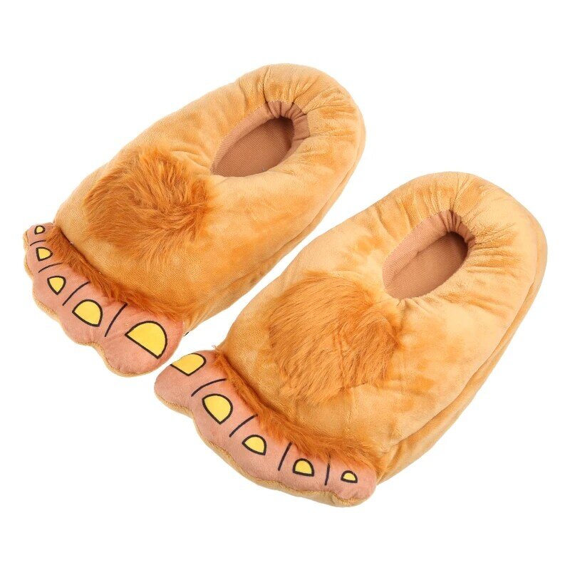 Foot Slippers Separate Toe Shoes w/ Soft Memory Foams Anti-Slip Sole Keep Warm in Winter Funny Valentines Gift