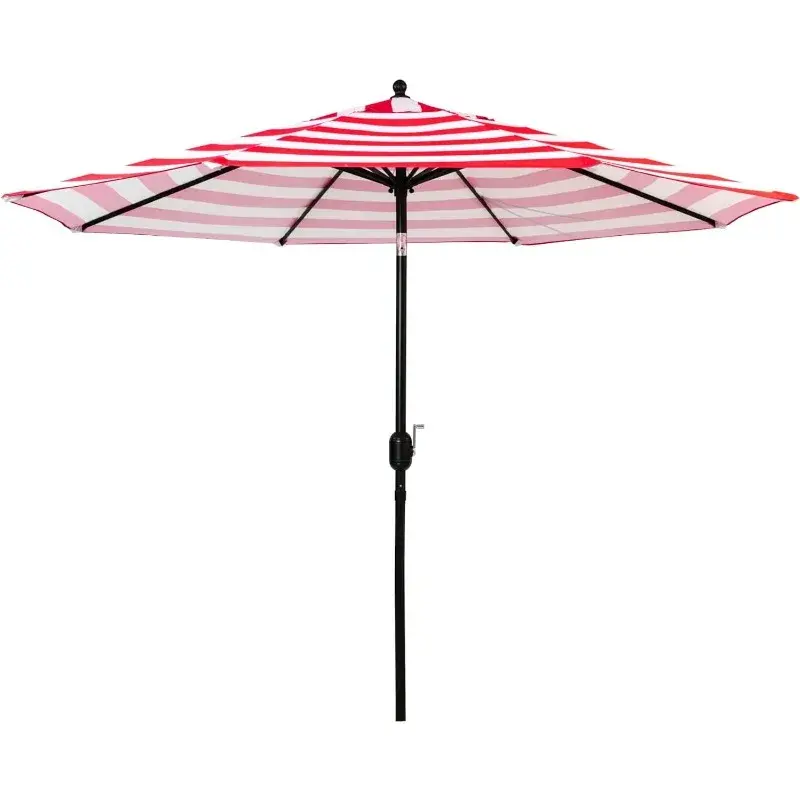Pátio Outdoor Mesa Guarda-chuva, 8 costelas resistentes, 9"