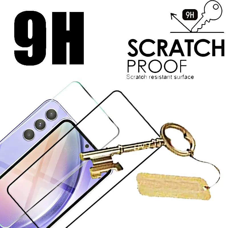 4-1 Stück gehärtetes Glas für Samsung Galaxy A54 A34 A24 A14 A04 A04S A13 4G A23 A33 A53 A73 5G Displays chutz folie A15 A25 A35 A05s