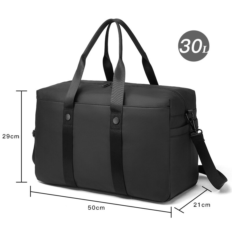 New Gym Bag Men's Short Business Trip Dry Wet Separation Travel Bags Coverable Handle Portable Crossbody Casual Luggage Bag