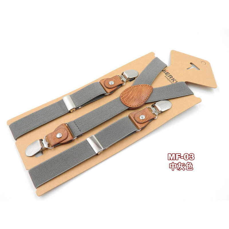 Bretelles élastiques vintage pour enfants, bretelles rayées pour enfants, bretelles rétro, dos en forme de Y réglable