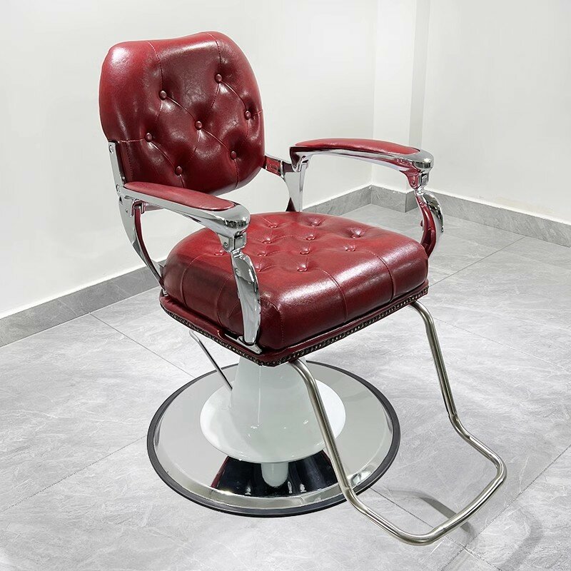 Stylistka luksusowa krzesła fryzjerskie wygodna obrotowa kosmetyczka krzesła fryzjerskie do salonu twarzy Silla Giratoria meble do salonu