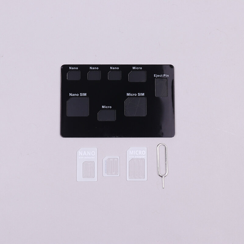 Porte-carte fin et étui pour carte microsd, rangement et épingle de téléphone inclus, nouveau, 1 ensemble