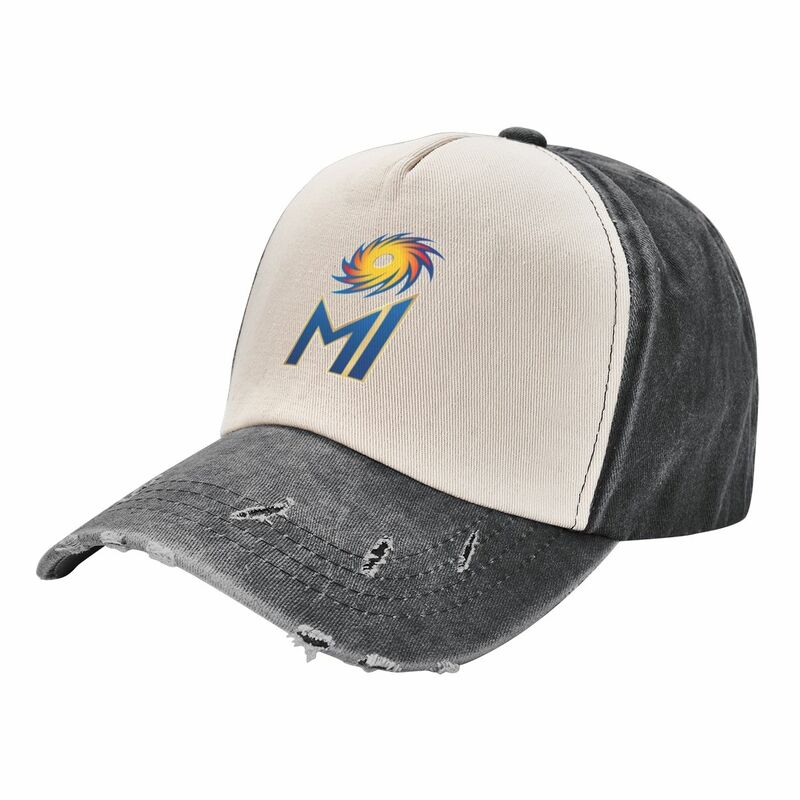 Kriket mumbai topi Baseball logo Indian topi Snap Back topi matahari topi ukuran besar topi taktis militer wanita 2024 pria