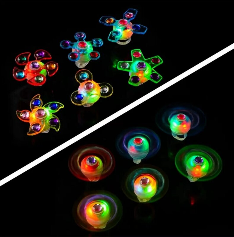 Neue lichte mit tierende Gyroskop ring funkelnde kreative rotierende Gyroskop uhr mit Kindergarten geschenken Spielzeug leuchtendes Spielzeug