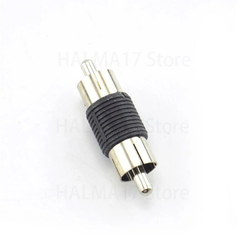 Male to Male Couplers Dual RCA Video Audio Adapter Female to Female Jack AV Cable Plug CCTV Connector J17
