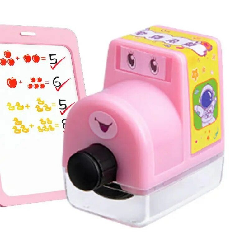 Digital Teaching Seal Reusable Addition And Subtraction Roller Stamp Roller Stamp Cultivate Logical Thinking Home School