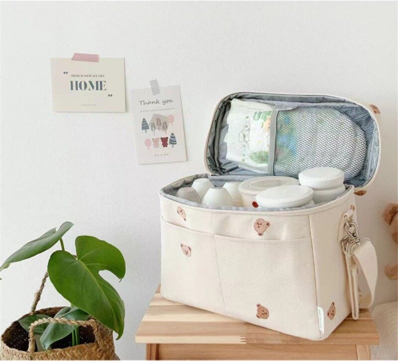 Outdoor Baby Fralda Shoulder Bag, Impermeável Baby Bottle Isolamento, Mommy Cart Pendurado Bag, Acessórios para carrinho