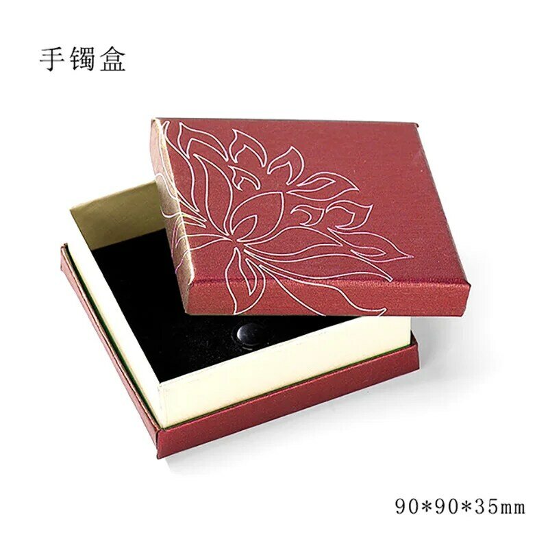 Jewelry Necklace Bracelet Cultural Amusement Hand String Buddha Bead Gift Jewelry Lotus Paper Box Packaging Gift Box Drop Ship
