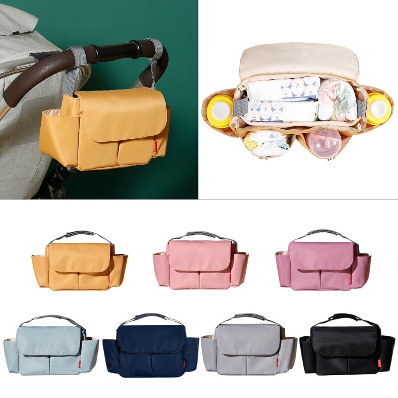 Многофункциональная водонепроницаемая сумка для подгузников для детской коляски, сумка для мамы для корзины, аксессуары для новорожденных и малышей на открытом воздухе
