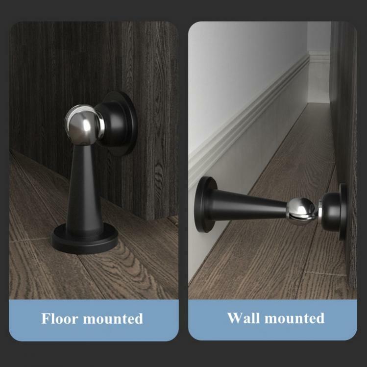 Zinc Alloy Magnetic Catch Door Stop Bedroom Bathroom Mute Solid Mental Door Holder Zinc Door Stopper