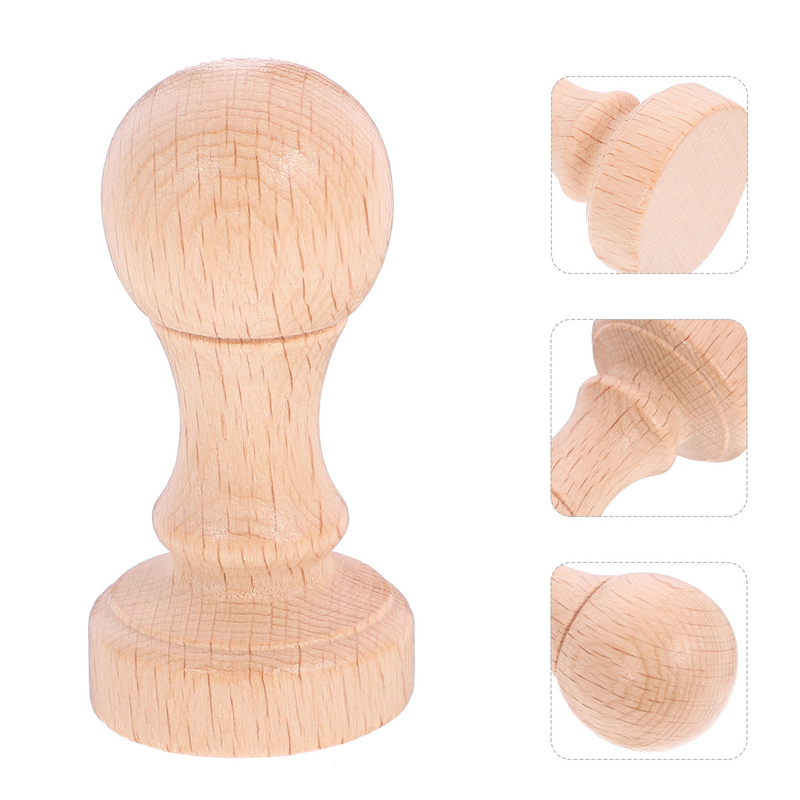 2 Pcs Wooden Seal Scrapbooking DIY Craft Tool Blank Stamper Decorate Creative Carving Diary Planner