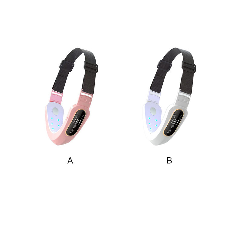 Masajeador portátil de vibración ajustable LED, dispositivo de estiramiento facial, línea en V