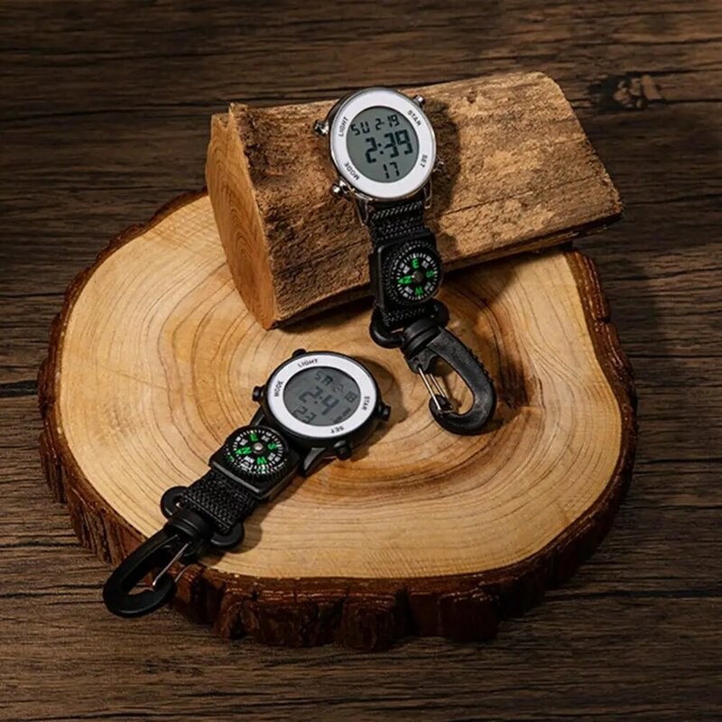 Taschenuhr Multifunktionale Quarz Bewegung Leben Wasserdicht Genaue Kompass Sport Wandern Karabiner Taschenuhr Vintage Uhr