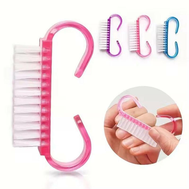 2pcs/Lot Cleaning Clean Brush Tool File Nail Art Brushes Care Manicure Pedicure Soft Remove Dust Small Angle Cleaner