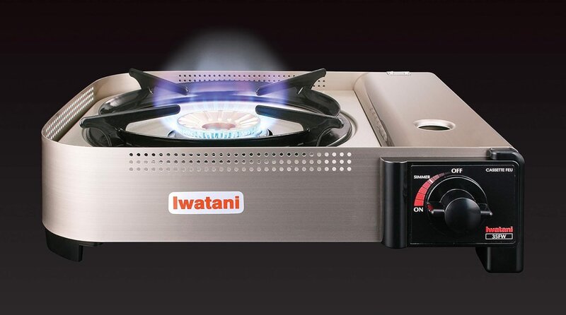 Iwatani-Cooktop portátil de butano de queimador único, fogão interior e exterior, médio, 35FW
