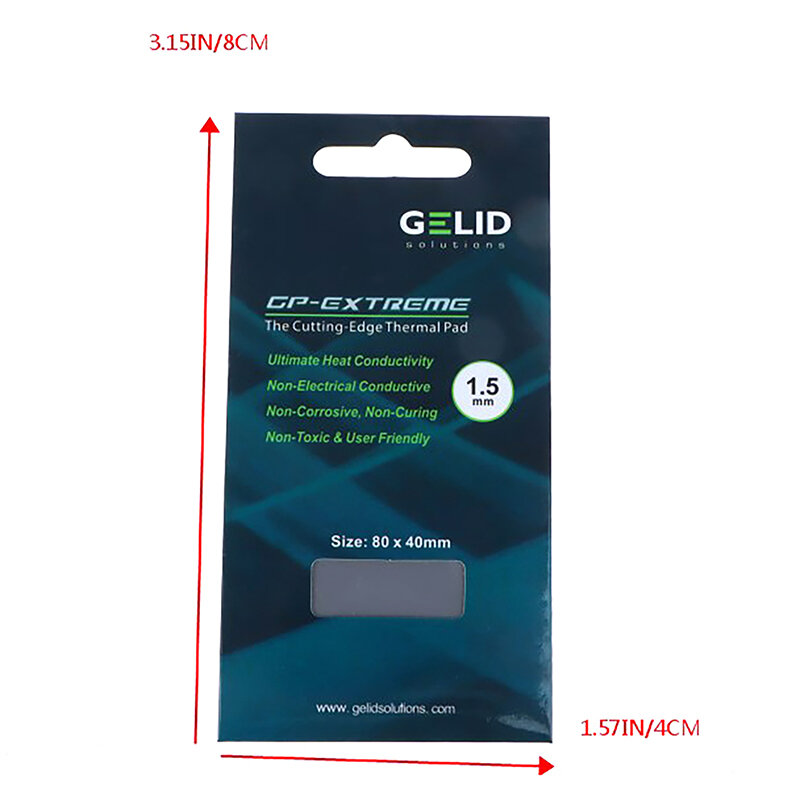 GELID-Silicone Térmica Graxa Heat Pad, Placa-mãe, CPU, GPU, Ultimate, 15W, MK, Novo