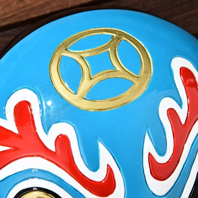 Topeng wajah Opera Peking karakteristik Tiongkok hadiah liontin dekorasi dinding gantung Tuhan lima cara