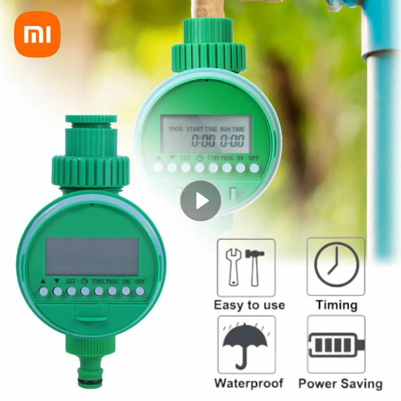 Xiaomi Green Outdoor Plastic Garden Electronic Automatic Watering Hose Irrigation Timer Faucet Water Hose Home Accessories