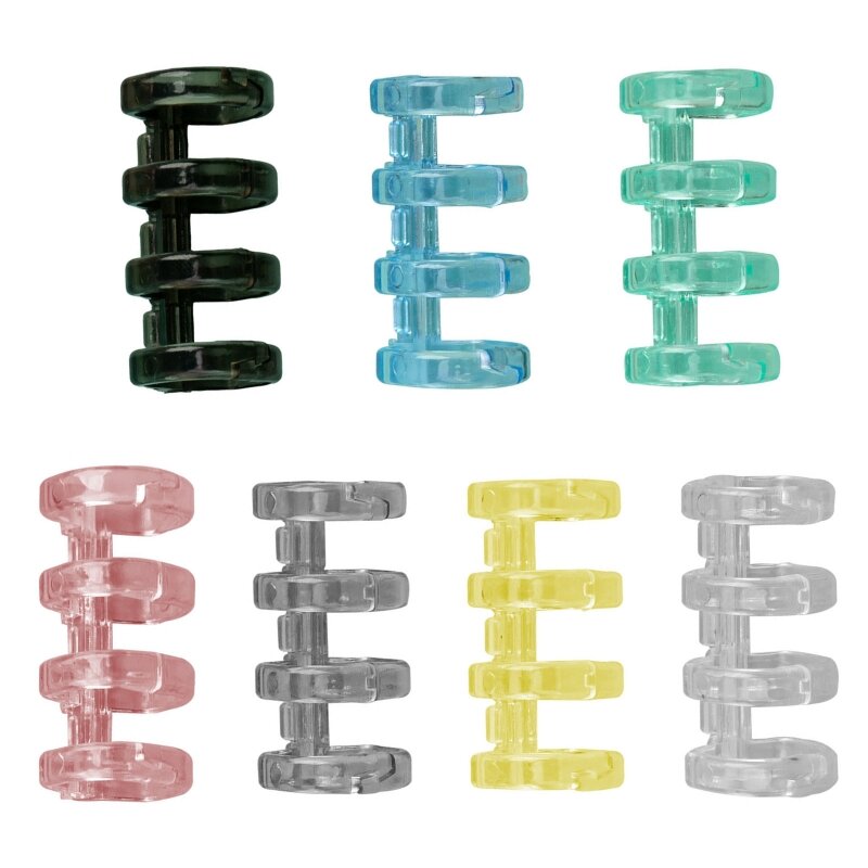 4-Ring Binding Coil ถือ100แผ่นสำหรับ Binding การ์ดหลวมกระดาษเติม HX6A