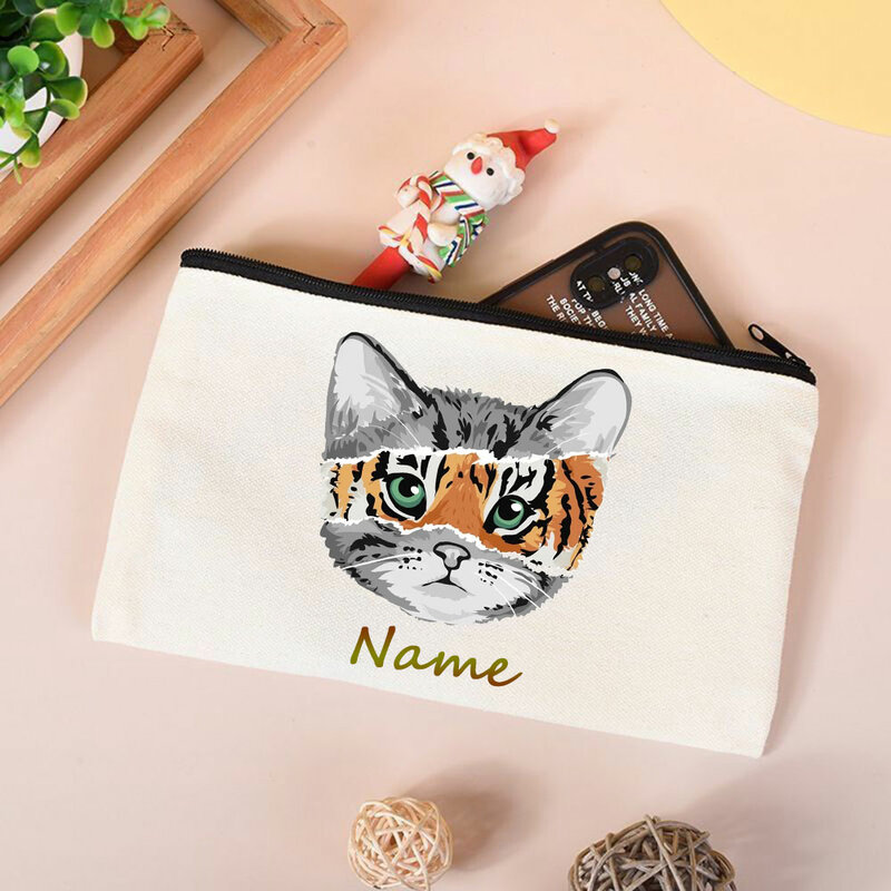 Simple Women's Makeup Bag Essential Travel Cosmetic Storage Bag Organizer Customized for Wholesale Use Student Pencil Case Gift