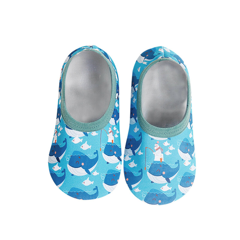 Детские Мультяшные ботинки для купания и воды, босоножки, Нескользящие ботинки для купания для мальчиков и девочек, пляжные ботинки для бассейна и серфинга