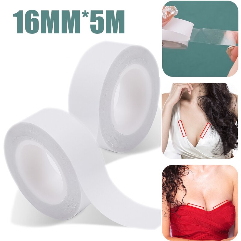 Dubbelzijdig Body Tape Zelfklevende Beha Kleding Dress Shirt Secret Sticker Clear Lingerie Tape Anti-Naakt Onzichtbare borst Patch