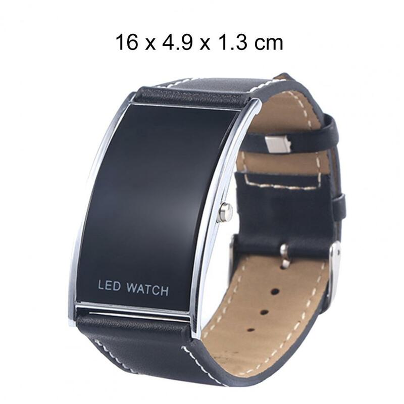 Reloj de pulsera Digital LED para Hombre, indicador de fecha, Reloj rectangular para citas, Reloj de negocios, Masculino