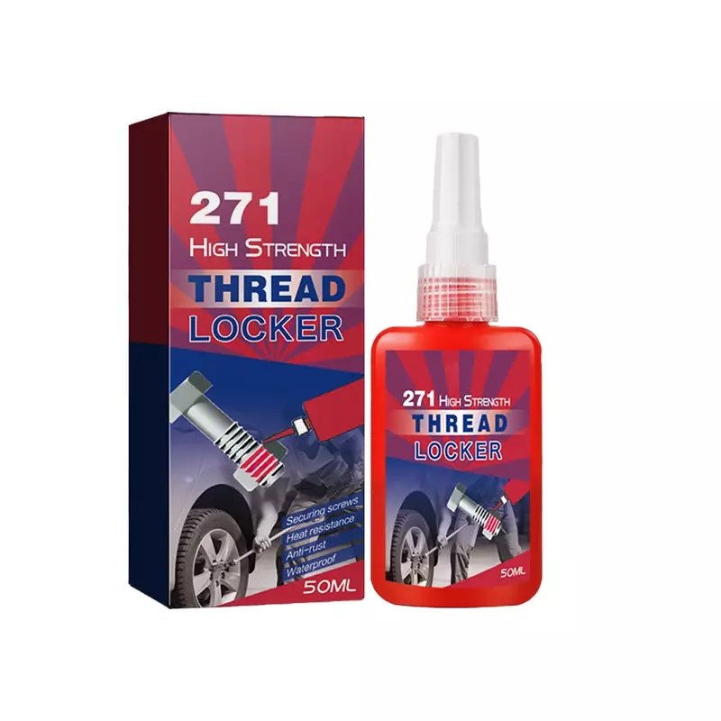 50ML 271 Screw Adhesive Threadlocker Caulking Agent 271 Screw Glue Thread Locking Agent Anaerobic Glue Anti-loose Anti-slip