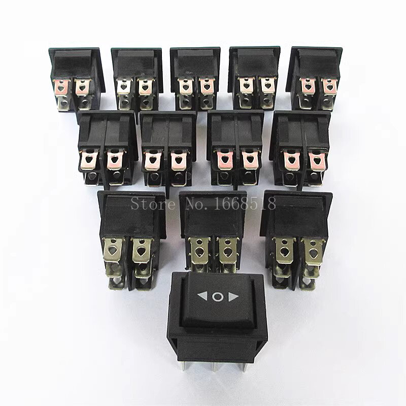 KCD4 Rocker Power Button Switch, interruptor tipo navio, 4 pinos, 6Pin, 2 engrenagens, 3 engrenagens com luz, 16A250V