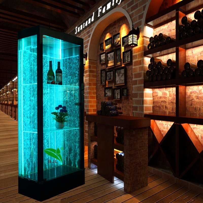 custom，light up furniture bar cabinet whisky wine drinks shelf corner liquor display cabinets