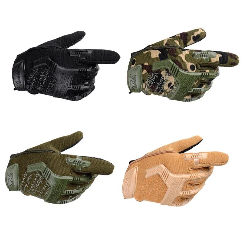 Taktyczne rękawice wojskowe Paintball Airsoft strzał żołnierz bojowy policja antypoślizgowe rowerowe pełne rękawiczki mężczyźni odzież rękawiczki