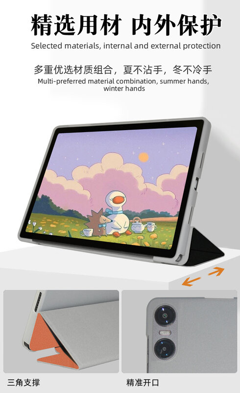 Capa TPU Soft Shell, Capa para Teclast T40air 10.4 "Tablet PC Stand, 2023