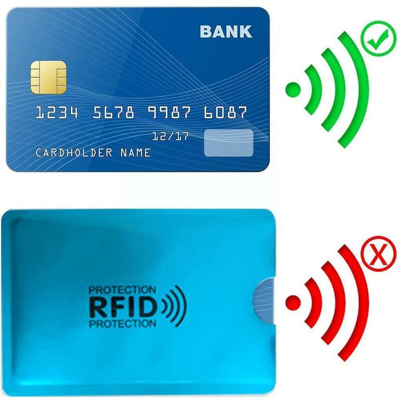 안티 RFID 지갑 차단 리더 잠금, 은행 카드 신용 보호 케이스 홀더, 카드 드롭 배송 ID 홀더 미 W6C6, 3 개