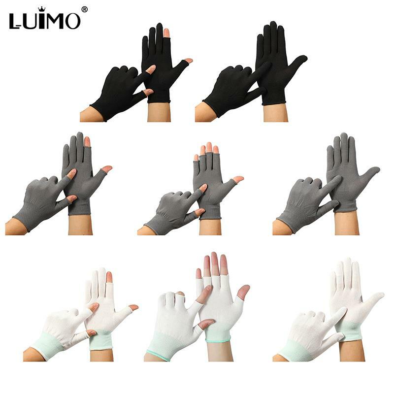 Нейлоновые дышащие перчатки с открытыми пальцами для сенсорного экрана