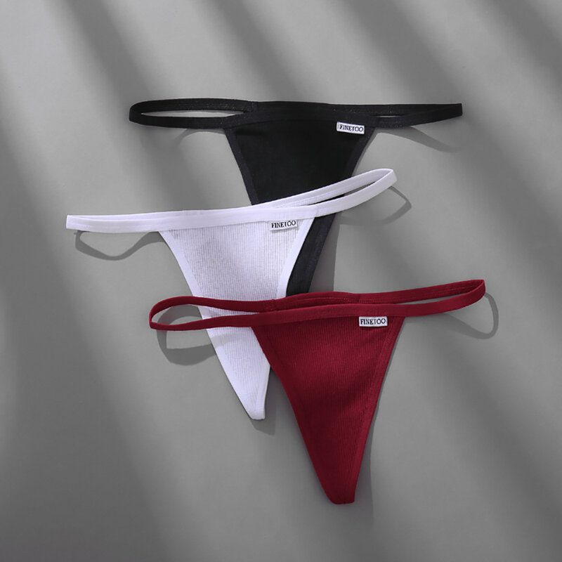 Female Low-waist Underwear Cotton Underpants G-String Women Thong Thread Panties Sexy Briefs