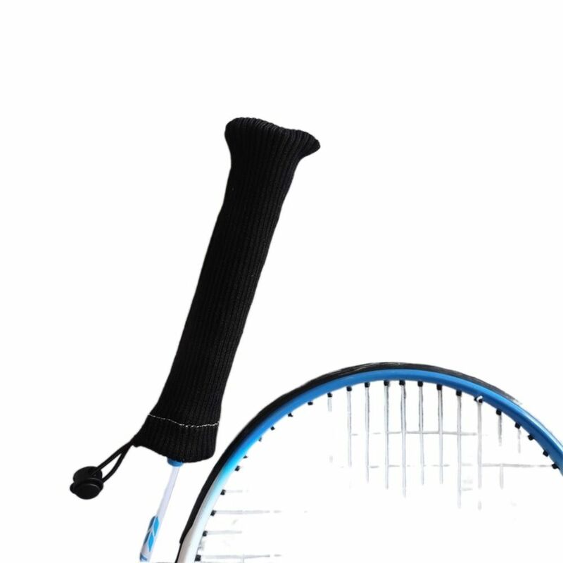Protector elástico de raqueta de bádminton, cubierta de agarre de raqueta colorida con cordón antideslizante, cubierta de mango de raqueta colorida, Tenis