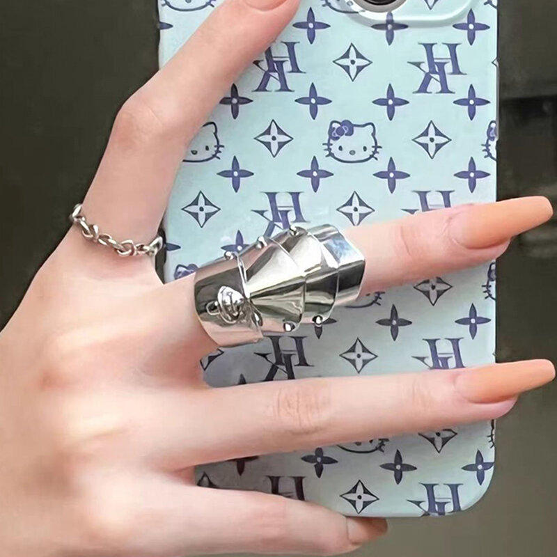 Anime Oosaki Nana Cosplay anello in metallo armatura anello Rock stile Punk anelli congiunti mobili accessori regalo gioielli moda Unisex