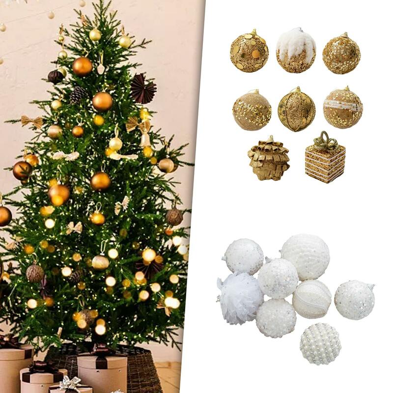 8 шт. рождественские шарики, подвесные Подвески, многофункциональный аксессуар, ударопрочное Рождественское украшение для камина