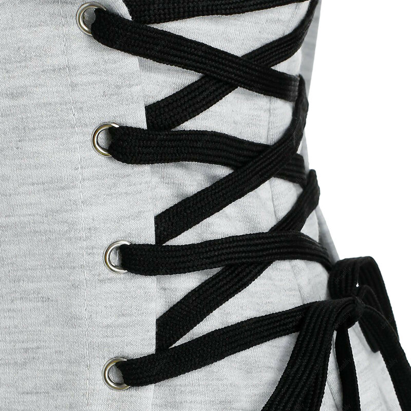 Mini vestido com cintura de gravata feminino, gola V, mangas compridas, capuz slim fit, moletons femininos, capuz com cordão, monocromático, moda